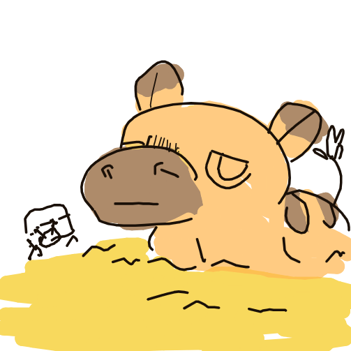 GreedentDemiGoat's drawing of Hippopotas — Pokémon sketch on Sketchdex