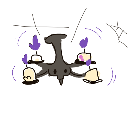GreedentDemiGoat's drawing of Chandelure — Pokémon sketch on Sketchdex