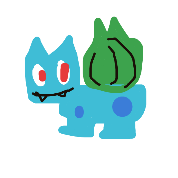 VoltVaporeon551's drawing of Bulbasaur — Pokémon sketch on Sketchdex