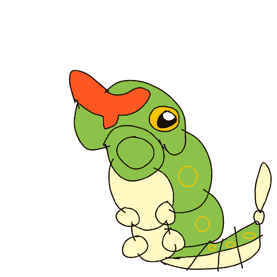 Jonnaa's drawing of Caterpie — Pokémon sketch on Sketchdex