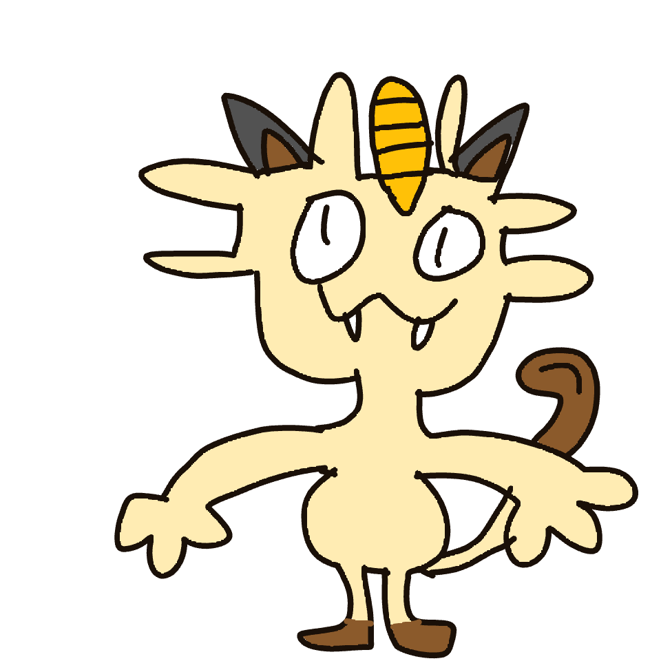 Meowth drawing