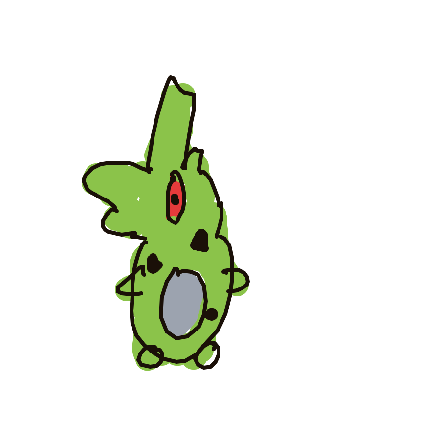 mycoalsmells's drawing of Larvitar — Pokémon sketch on Sketchdex
