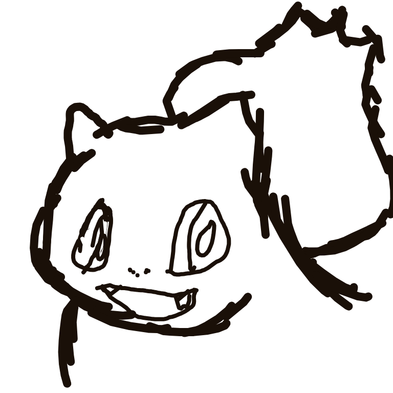 ShadowRapidash100's drawing of Bulbasaur — Pokémon sketch on Sketchdex