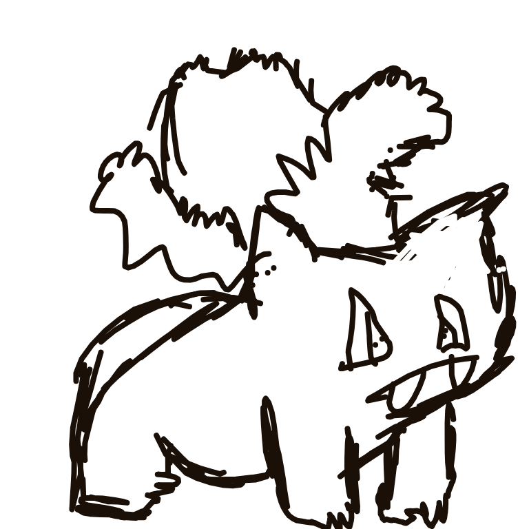 ShadowRapidash100's drawing of Ivysaur — Pokémon sketch on Sketchdex