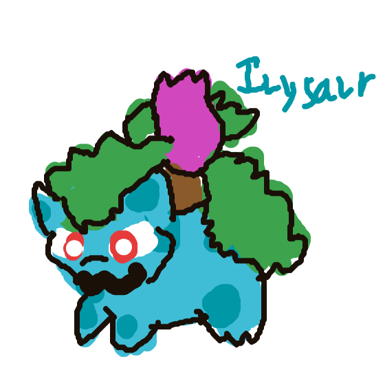 Baumbs's drawing of Ivysaur — Pokémon sketch on Sketchdex