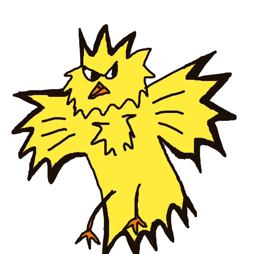 Zapdos drawing
