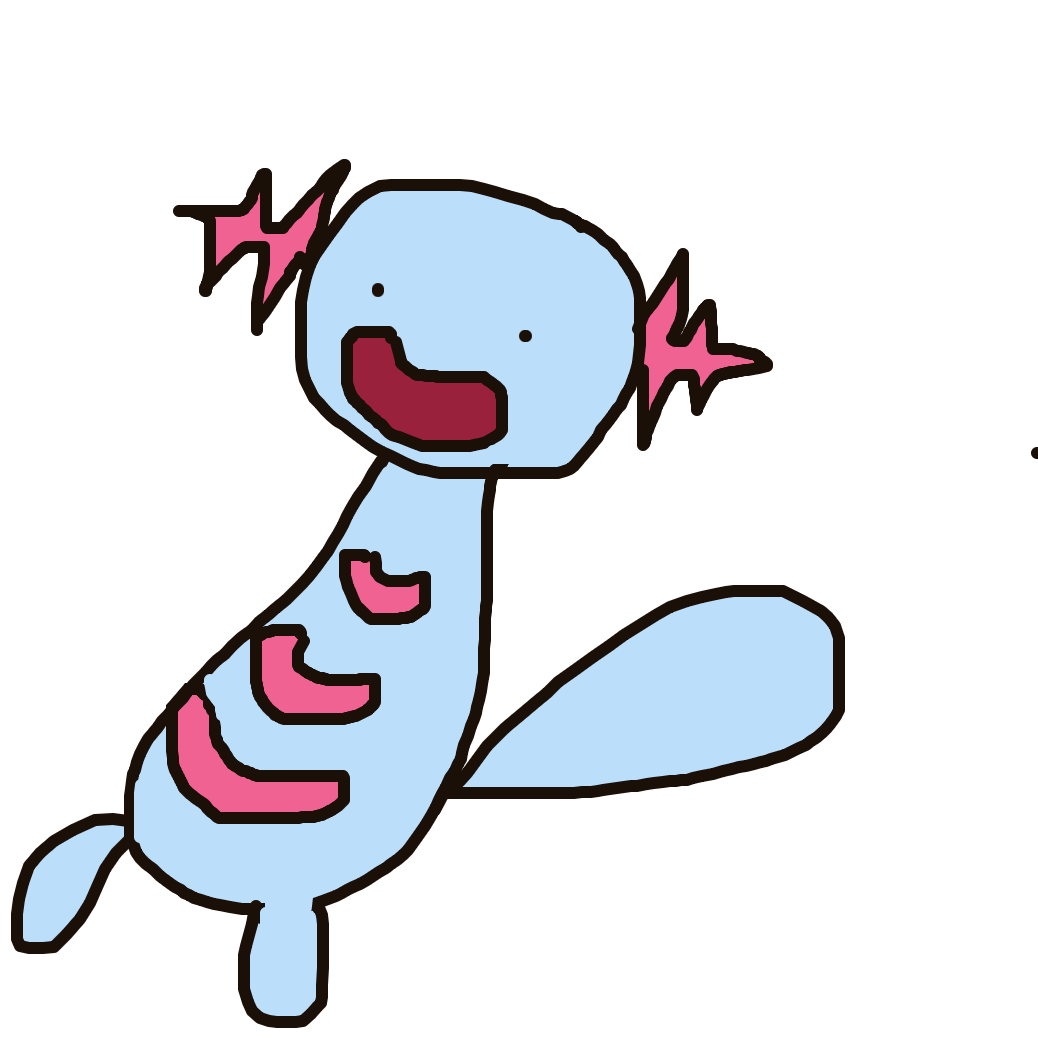 Garfield's drawing of Wooper — best Pokémon fan art on Sketchdex