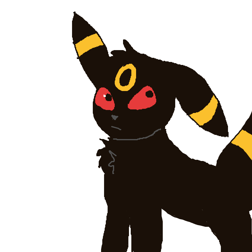 Garfield's drawing of Umbreon — best Pokémon fan art on Sketchdex