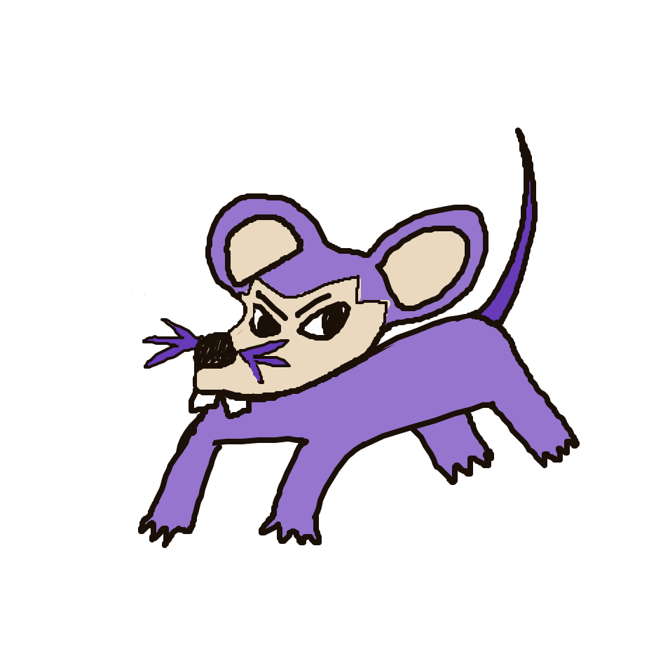 Garfield's drawing of Rattata — Pokémon sketch on Sketchdex