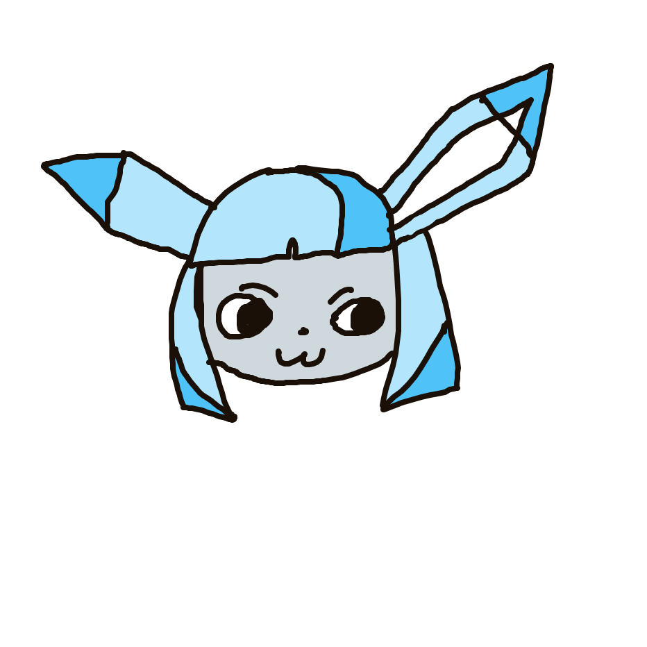 Garfield's drawing of Glaceon — Pokémon sketch on Sketchdex