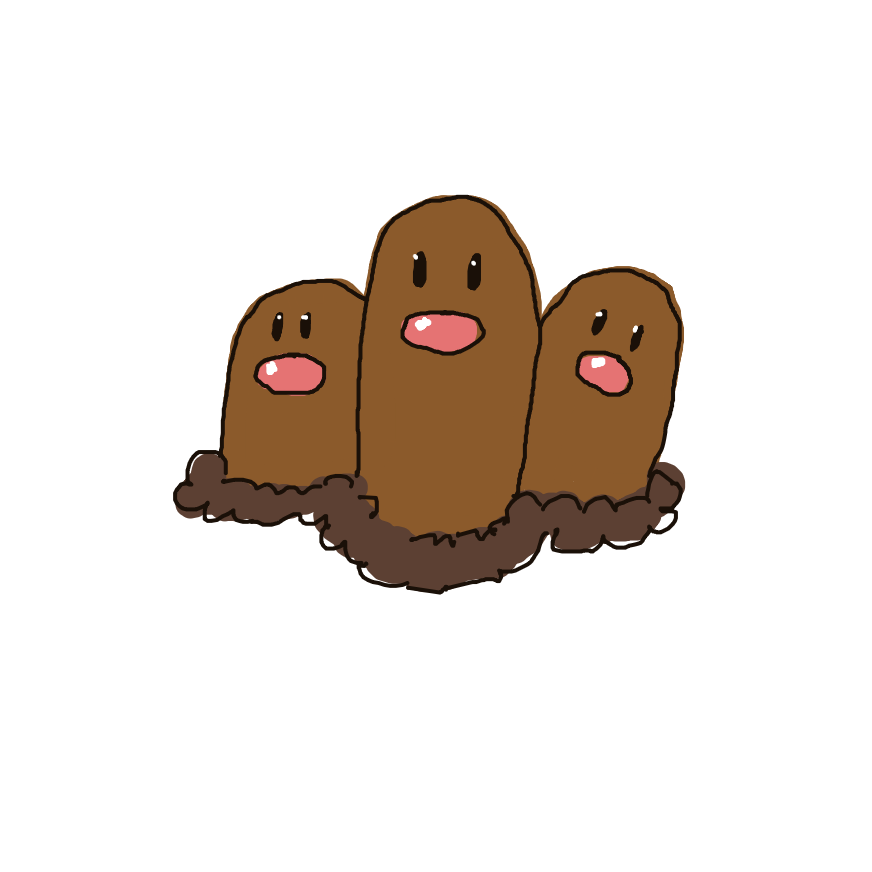 Dugtrio drawing