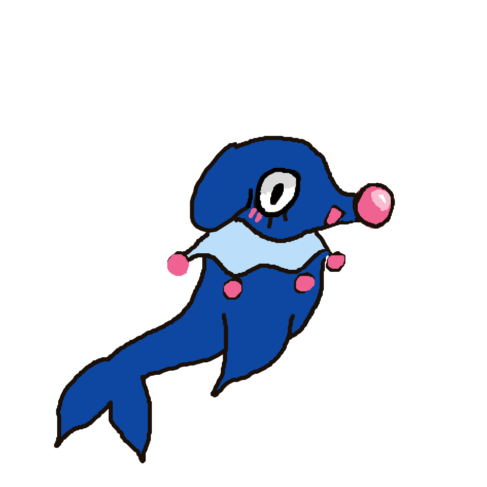 Garfield's drawing of Popplio — best Pokémon fan art on Sketchdex