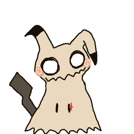 Garfield's drawing of Mimikyu — Pokémon sketch on Sketchdex