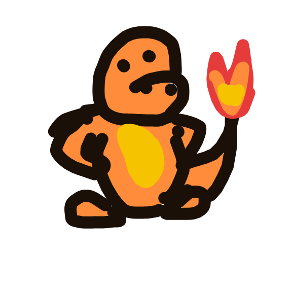Salte's drawing of Charmander — Pokémon sketch on Sketchdex