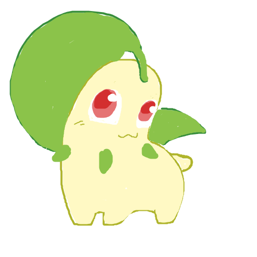 orca's drawing of Chikorita — best Pokémon fan art on Sketchdex