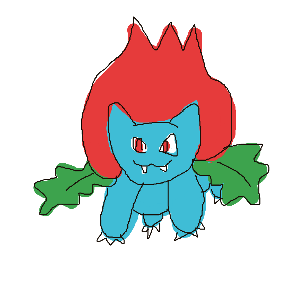 Arya's drawing of Ivysaur — Pokémon sketch on Sketchdex