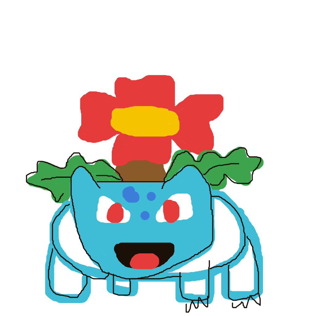 Arya's drawing of Venusaur — Pokémon sketch on Sketchdex