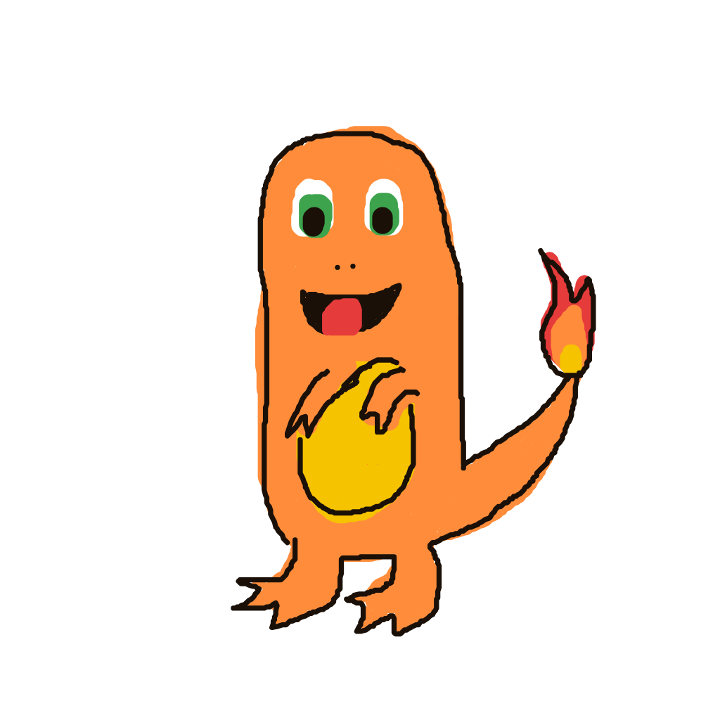 Arya's drawing of Charmander — Pokémon sketch on Sketchdex