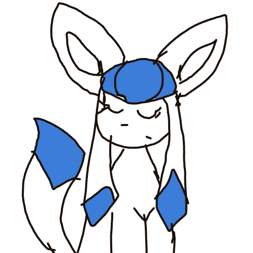 BlazingFlareon461's drawing of Glaceon — Pokémon sketch on Sketchdex