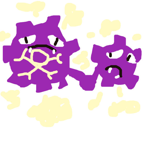 Glacier's drawing of Weezing — Pokémon sketch on Sketchdex