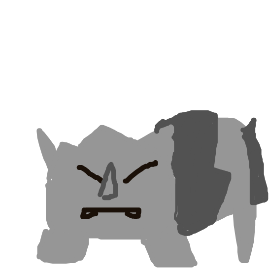Glacier's drawing of Rhyhorn — Pokémon sketch on Sketchdex