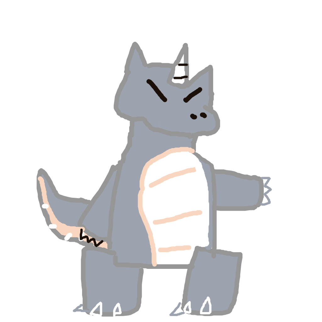 Glacier's drawing of Rhydon — Pokémon sketch on Sketchdex