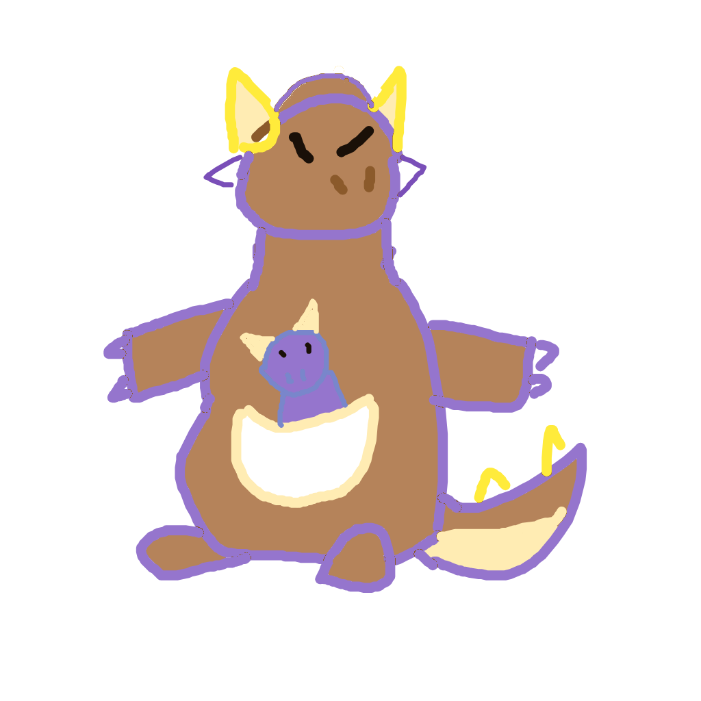 Glacier's drawing of Kangaskhan — Pokémon sketch on Sketchdex