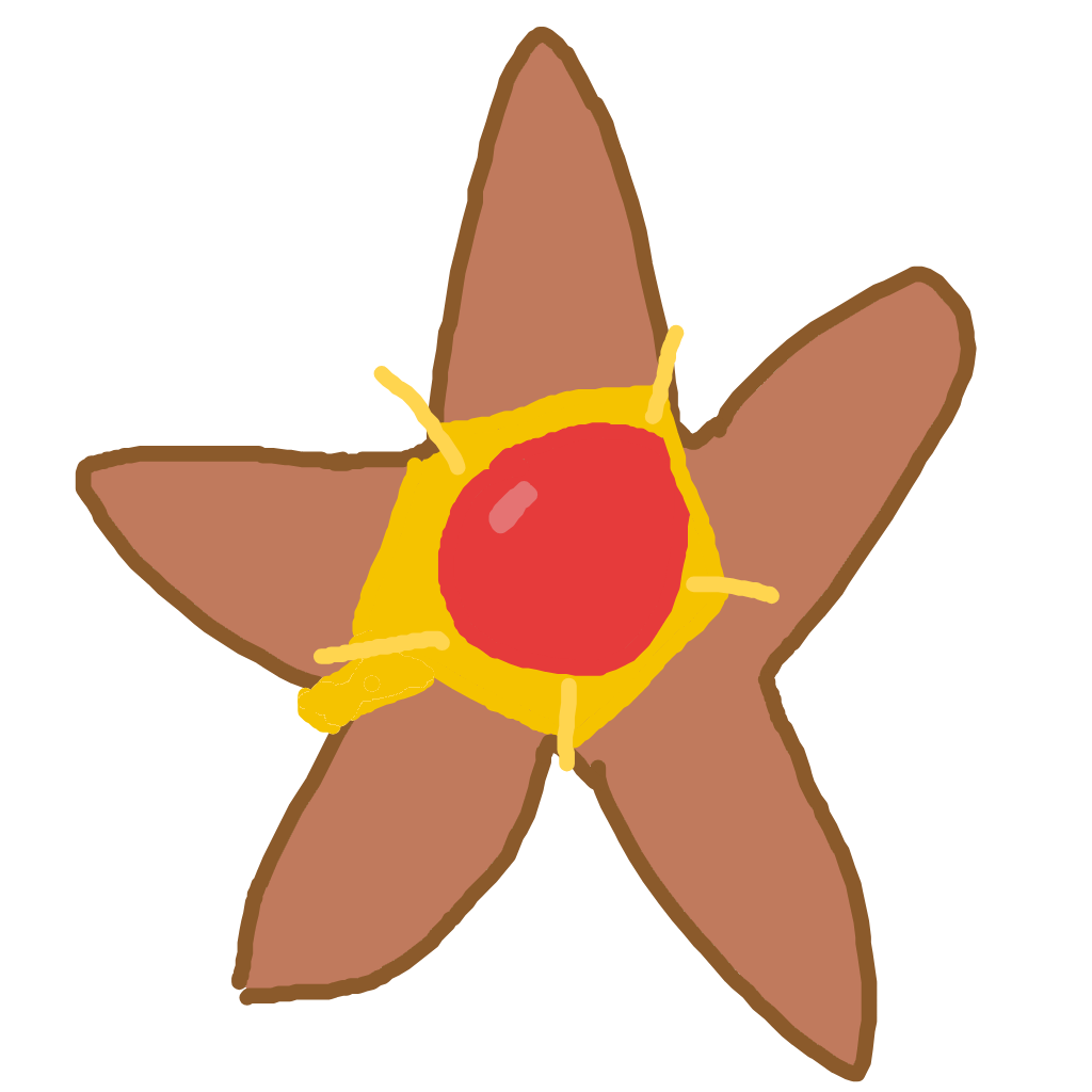 Glacier's drawing of Staryu — Pokémon sketch on Sketchdex