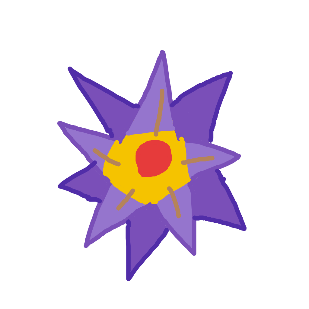 Glacier's drawing of Starmie — Pokémon sketch on Sketchdex