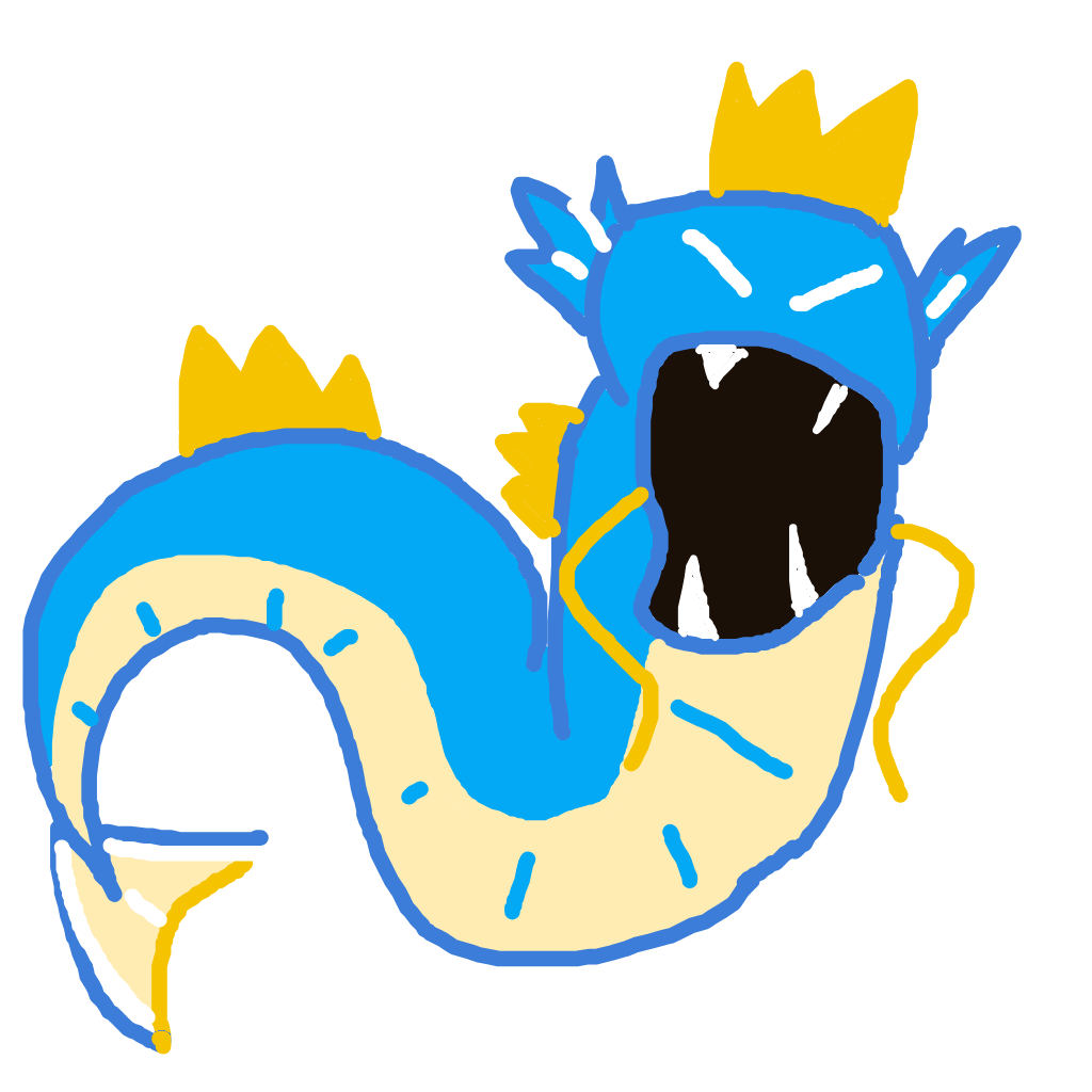 Glacier's drawing of Gyarados — Pokémon sketch on Sketchdex