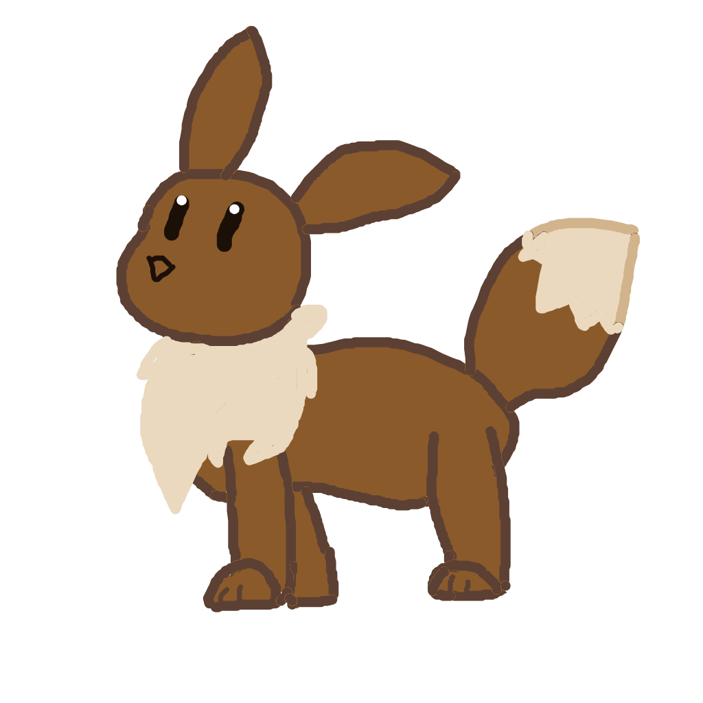 Glacier's drawing of Eevee — Pokémon sketch on Sketchdex