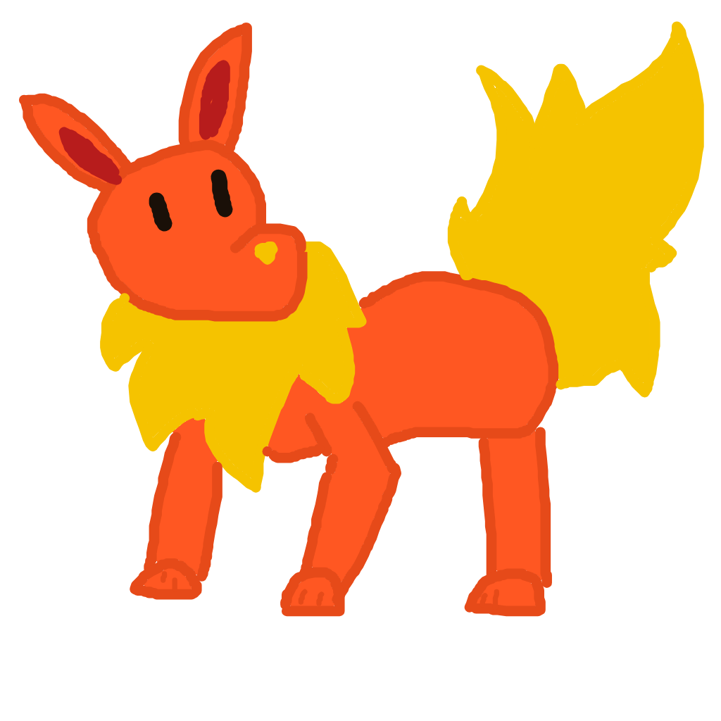 Glacier's drawing of Flareon — Pokémon sketch on Sketchdex