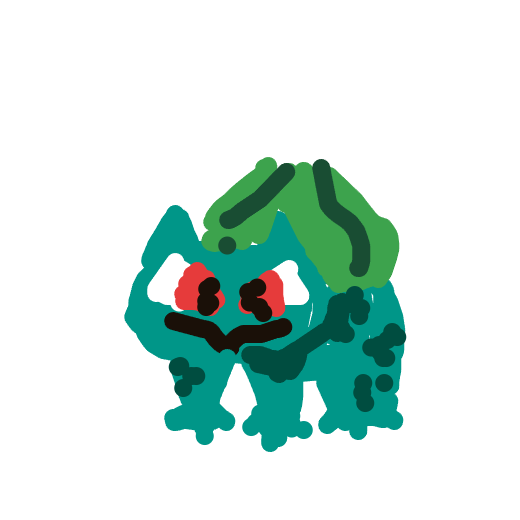 WildElectrode564's drawing of Bulbasaur — Pokémon sketch on Sketchdex