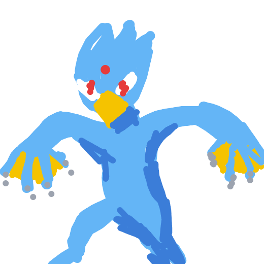 WildElectrode564's drawing of Golduck — Pokémon sketch on Sketchdex