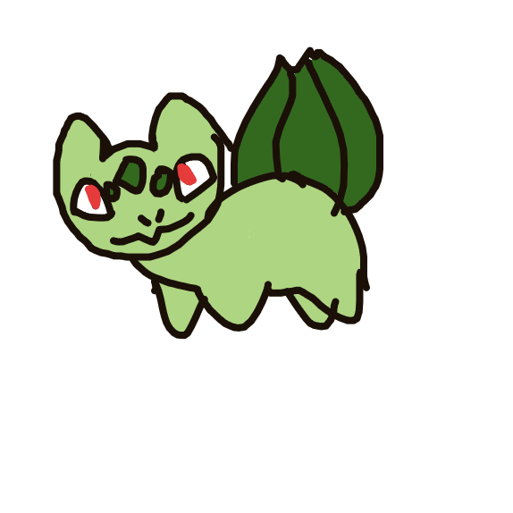 BlazeRapidash901's drawing of Bulbasaur — Pokémon sketch on Sketchdex