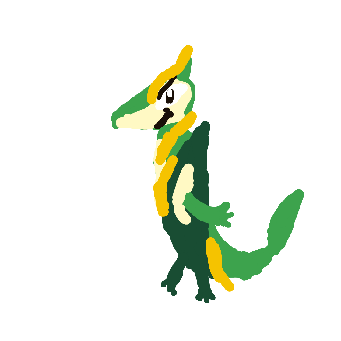 Sqrtl22's drawing of Servine — Pokémon sketch on Sketchdex