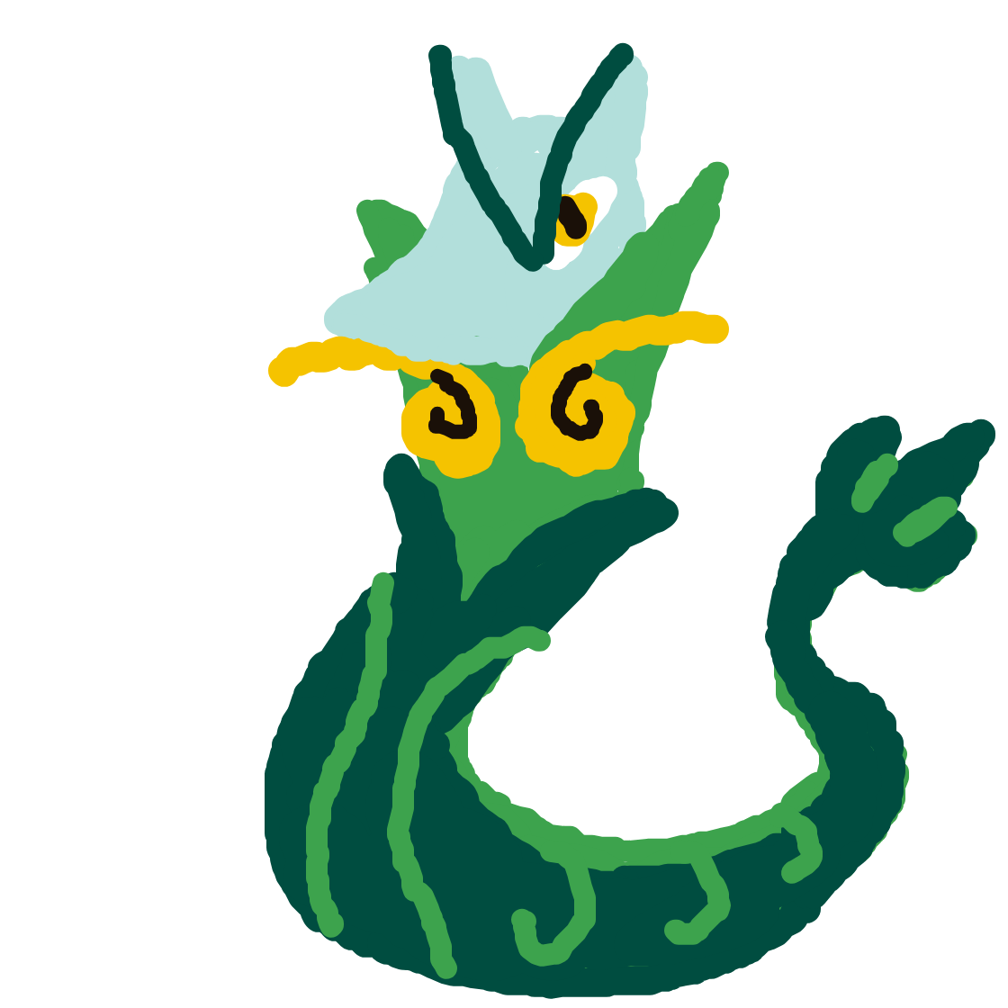 Sqrtl22's drawing of Serperior — Pokémon sketch on Sketchdex