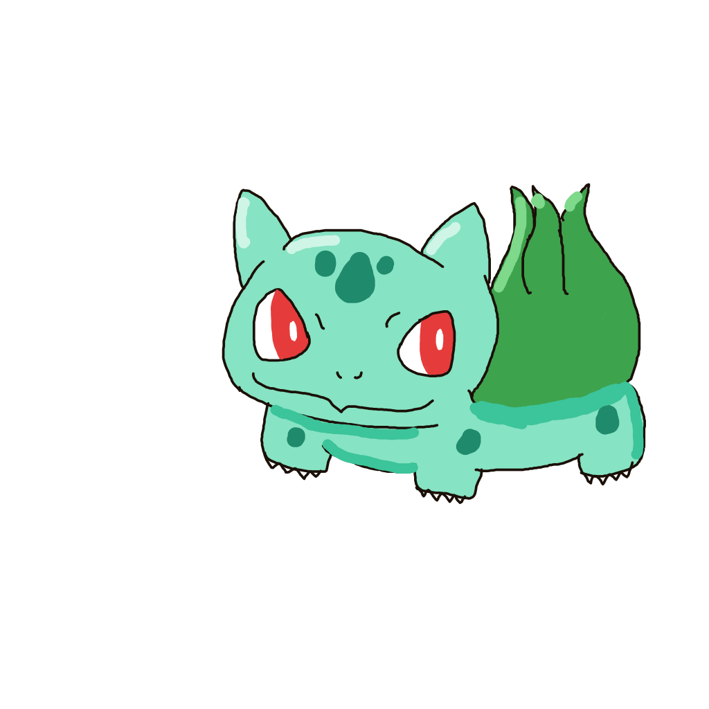 Mikkimissingno's drawing of Bulbasaur — Pokémon sketch on Sketchdex