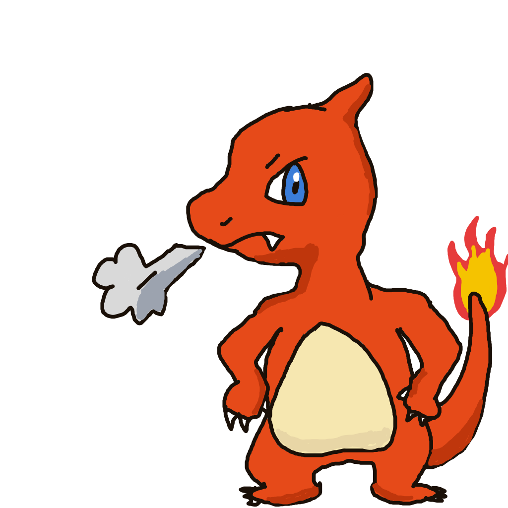 Mikkimissingno's drawing of Charmeleon — Pokémon sketch on Sketchdex