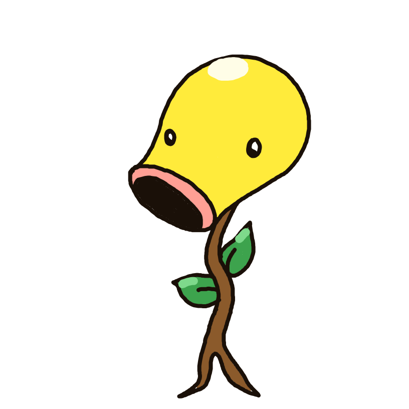 Mikkimissingno's drawing of Bellsprout — Pokémon sketch on Sketchdex