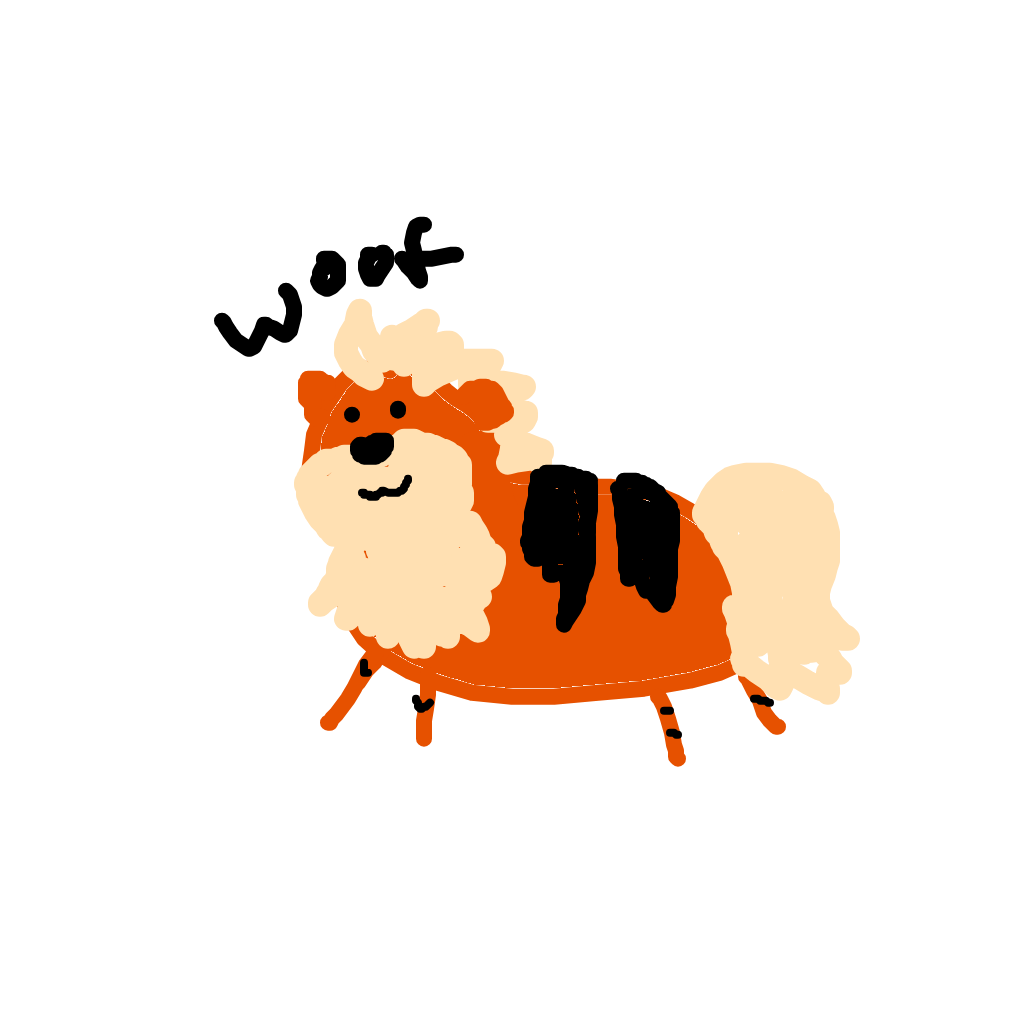 Ariikado's drawing of Growlithe — best Pokémon fan art on Sketchdex