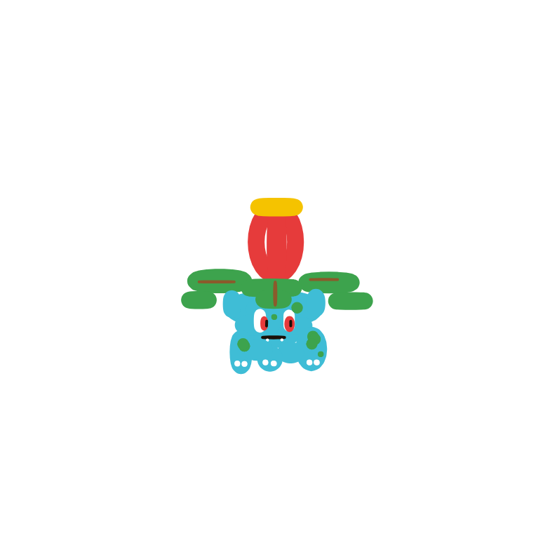 Squabbles's drawing of Ivysaur — Pokémon sketch on Sketchdex