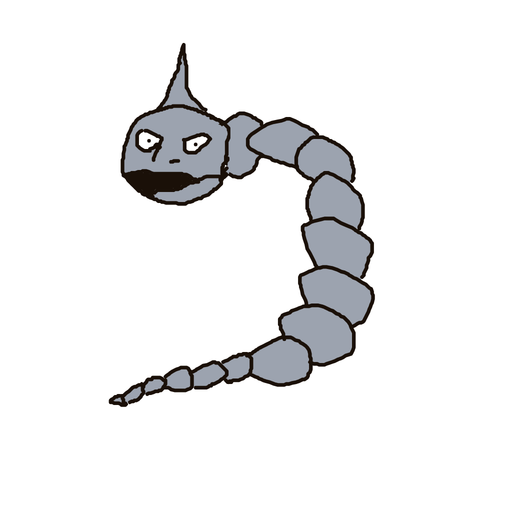 RapidFlareon535's drawing of Onix — Pokémon sketch on Sketchdex