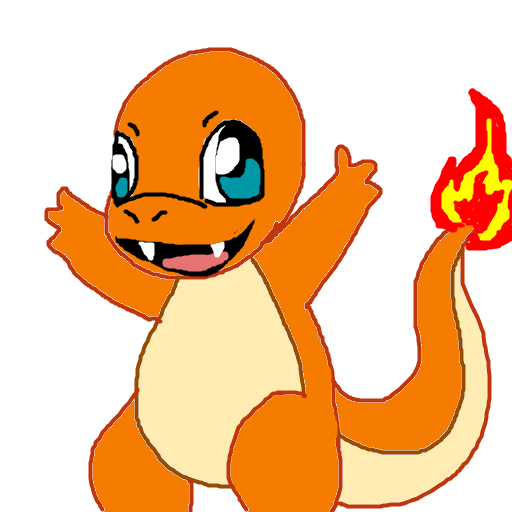 Dauphine's drawing of Charmander — best Pokémon fan art on Sketchdex