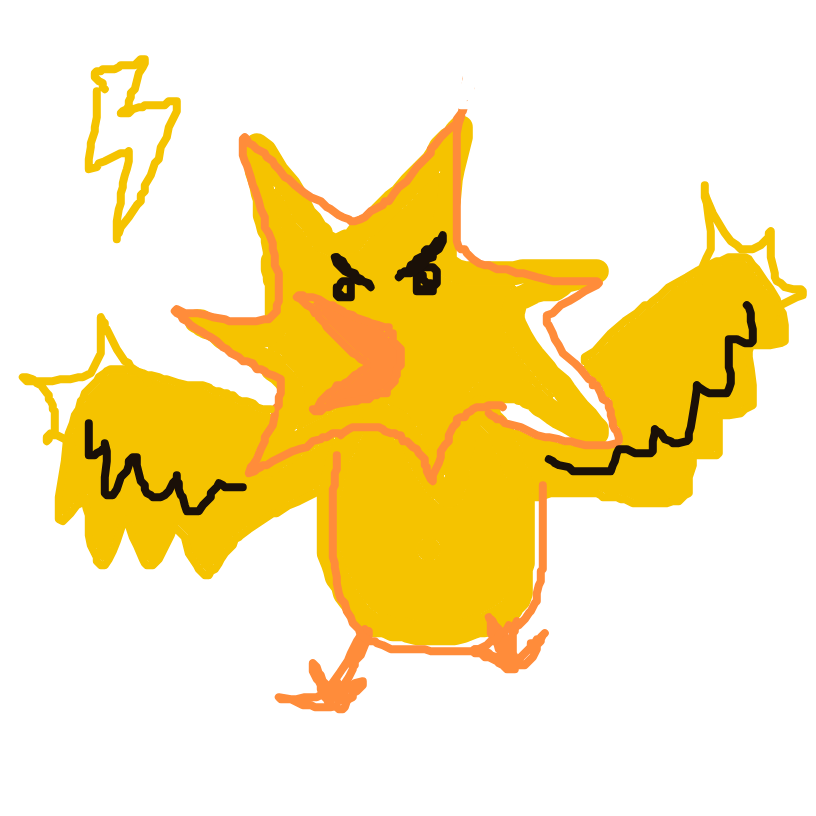 Zapdos drawing