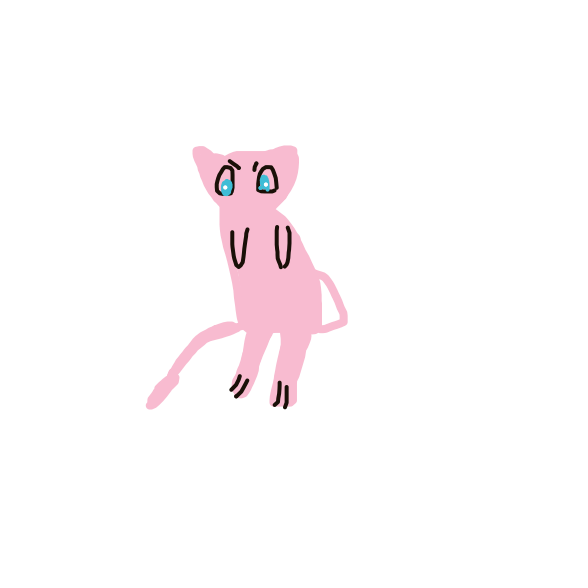 WaveClefable438's drawing of Mew — Pokémon sketch on Sketchdex