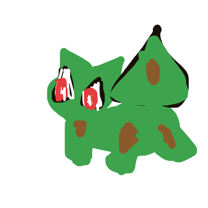 WaveClefable438's drawing of Bulbasaur — Pokémon sketch on Sketchdex
