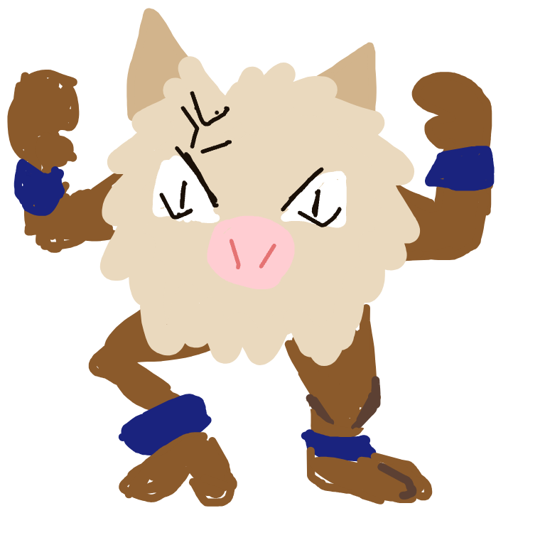 AlphaPorygon990's drawing of Primeape — Pokémon sketch on Sketchdex