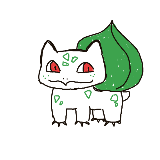 StealthPersian336's drawing of Bulbasaur — Pokémon sketch on Sketchdex