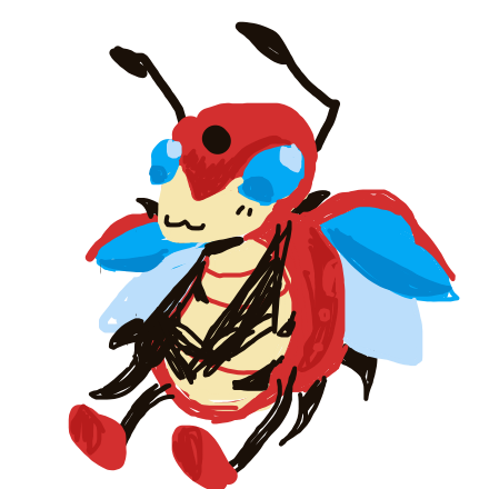 willgraham's drawing of Ledian — Pokémon sketch on Sketchdex